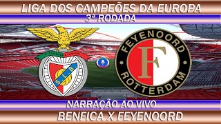 Benfica x Feyenoord  Liga dos Campeões  Ao Vivo  23102024 [upl. by Portia219]