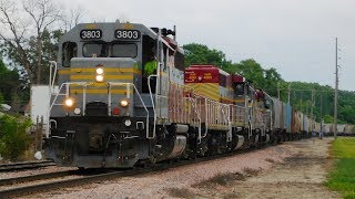 Northbound Iowa Northern Train  Waterloo IA [upl. by Orit612]