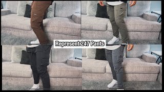 Represent Clothing Unboxing Haul  247 Pants Review and Try On [upl. by Petronella]