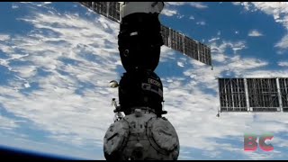 Russian Soyuz brings crew of 3 to the International Space Station [upl. by Ocnarf]