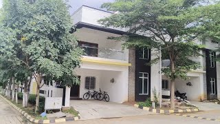 Duplex Villas for sale in Hyderabad  Corner Villa  Land Owner Share [upl. by Drawdesemaj]