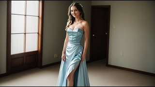 Julia’s Elegant Strapless Gown Sweetheart amp Flowing ✨👗 [upl. by Aromas358]