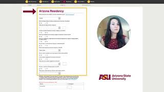 How to apply to ASU Online  Step 4 Residency [upl. by Llevol782]