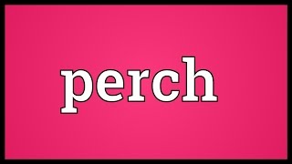 Perch Meaning [upl. by Jeremy]