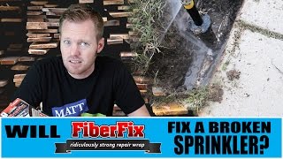 How To Repair A Broken Sprinkler Pipe with FiberFix  Product Review [upl. by Agathe]