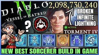 Diablo 4  New Best BILLION DAMAGE Sorcerer Build  S6 OP Splintering Lightning Spear Combo  Guide [upl. by Pollack]