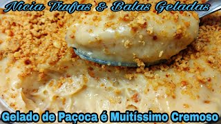 Gelado de Paçoca fácil rápido e Delicioso Pode Rechear Bolos Tortas Cones Trufasreceitasnicia [upl. by Zins970]