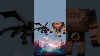 Minecraft enter dragon vs All other Minecrafteditshot [upl. by Halehs]