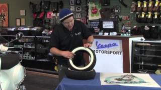 Shinko Whitewall Tires for Vespa Scooters [upl. by Leann]