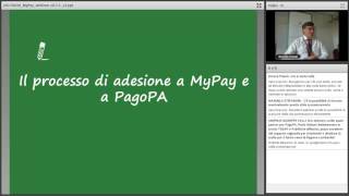 Webinar adesione degli Enti Locali a pagoPA  il servizio MyPay [upl. by Analle]