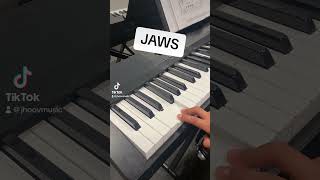 Jaws Theme easy Jaws theme piano [upl. by Acie618]