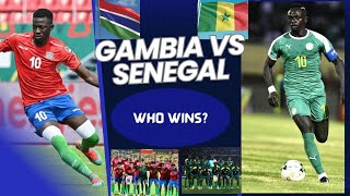 Gambia vs Senegal Guinea [upl. by Sorgalim638]