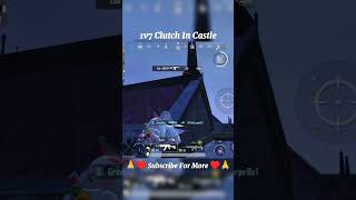 1v7 Clutch In Castle 🥶🥵 bgmi shorts [upl. by Mulcahy471]