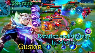 GusionBurst Damage Mythic solo rank pushTop Global BuildGameplayMontage [upl. by Fineman]