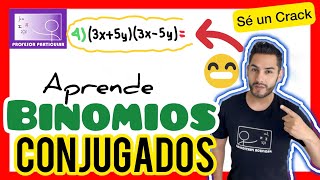 ✅BINOMIOS CONJUGADOS Ejercicios Resueltos 𝘼𝙥𝙧𝙚𝙣𝙙𝙚 𝙚𝙣 3 𝙢𝙞𝙣𝙪𝙩𝙤𝙨😎​🫵​💯​ Álgebra [upl. by Dare893]