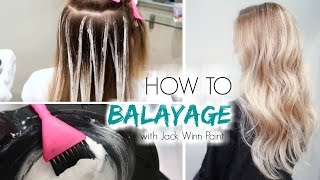 How to Balayage Hair  Freehand Painting [upl. by Eilatan]