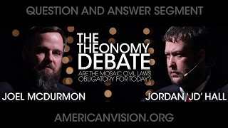 Audience Questions  The Theonomy Debate  Joel McDurmon vs Jordan Hall [upl. by Relyat52]