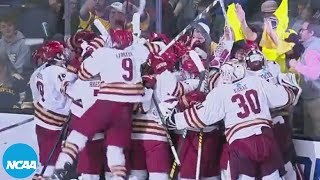 Boston College scores in OT to advance to the Frozen Four [upl. by Abdulla]