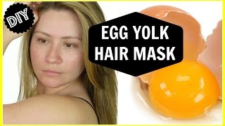 EGG YOLK amp COCONUT OIL HAIR MASK [upl. by Orlene967]