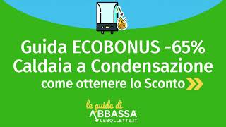 Caldaia a Condensazione e Ecobonus Come ottenere lo Sconto del 65 [upl. by Rozalin]