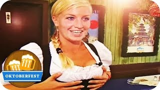 Charlotte Engelhardt als Wiesn Bedienung  Oktoberfest 2013 [upl. by Adihaj]