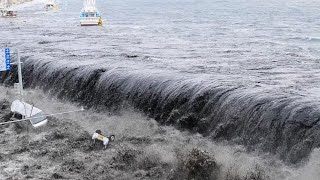 Unbelievable flash flood  Dry valley bed flooded in a few Seconds in Poland [upl. by Ilajna533]