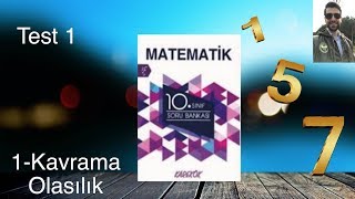 Karekök Yayınları 10 Sınıf Matematik Ünite 1 Kavrama Test1  Olasılık [upl. by Anitac631]