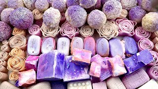 ASMR new sounds of chalk 💜 100 tingling 💕 Crushing soap boxes with foam ☁️ Cutting soap cubes 💜 [upl. by Lupien]