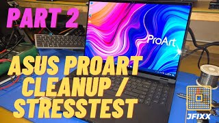 ASUS ProArt Studiobook Laptop Part 2  Stresstest [upl. by Esmerolda]