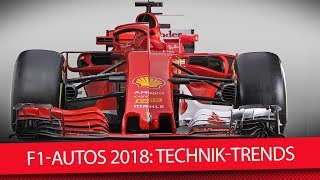 Formel1Autos 2018 Ferrari Mercedes Red Bull amp Co TechnikCheck [upl. by Spencer]