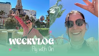 ITS VEGAS TIME BABYYY  WEEKVLOG 28  FLYWITHARI [upl. by Yraccaz]