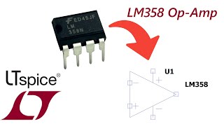 LTspice Easily Add An LM358 OpAmp To Your Design [upl. by Ennahtebazile116]