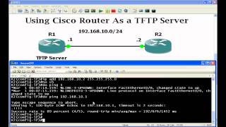 Cisco Router As TFTP Server [upl. by Steinway471]