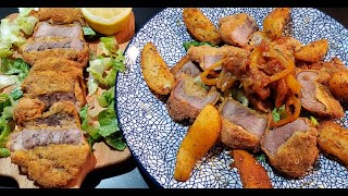 Recette de langue de bœuf panée et épicée Comment réussir la cuisson dune langue de Bœuf 57 [upl. by Draneb]