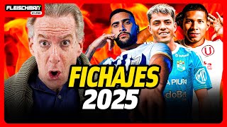 LIGA 1 2025 Los PRIMEROS FICHAJES del mercado de pases  Fleischman en línea [upl. by Limaj]