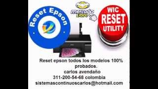 reset epson todos los modelos epson Artisan WorkForce [upl. by Hgielrebmik]