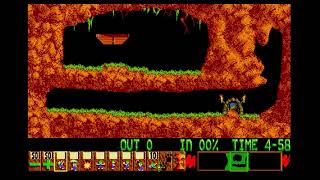 Lemmings Fun Level 1 Walkthrough Amiga [upl. by Rebmit]