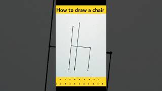 How to draw a chair chair easy drawing shorts [upl. by Frey]