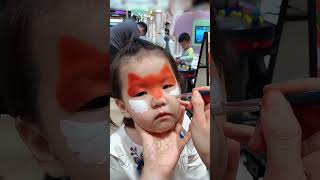 Cut fox face painting facepainting facepaint cutebaby children [upl. by Karen]