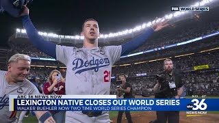 Lexington Native Closes Out World Series for The Dodgers [upl. by Hnahc74]