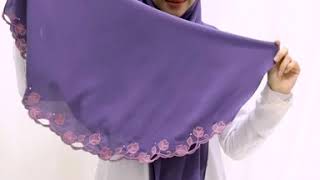 Tutorial  Shawl Labuh LATEEFA by Mawaddah Izzati [upl. by Pfeffer]