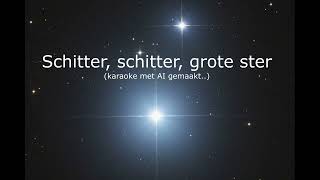 Schitter schitter grote ster karaoke [upl. by Andrade]