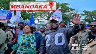 EN DIRECT DE MBANDAKAFELIX TSHISEKEDI TRES ATTENDU POUR SA VISITE A L EQUATEURCANDIDAT NUMERO 20 [upl. by Wiley]