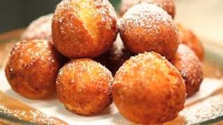 Frittelle  Italian Carnival Fritters recipe  collaboration with DifferentTaste [upl. by Elvia]