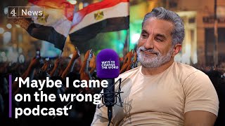 Comedian Bassem Youssef on the IsraelGaza war the Arab Spring and why we can’t change the world [upl. by Lezirg391]