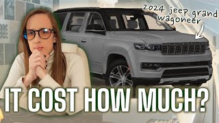 Jeep Grand Wagoneer 2024  Cost to Own  Is It Affordable [upl. by Hoseia236]