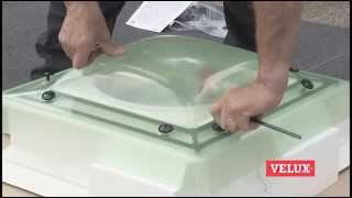 Flat roof window installation  How to install a VELUX flat roof window [upl. by Adnirolc]