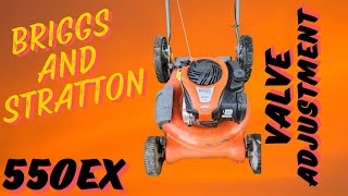 Briggs and Stratton 550EX  Valve Adjustment [upl. by Lyndon965]