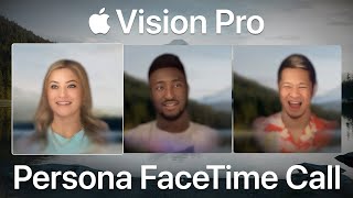 First Apple Vision Pro Persona FaceTime Call w iJustine amp MKBHD [upl. by Robillard90]