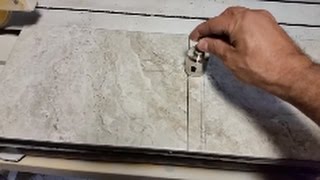 How To Drill A Hole In A Porcelain or Ceramic tile  Very Easy  Using Diamond Bit [upl. by Yrreb264]